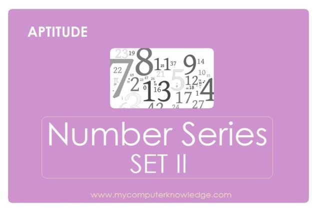 Number Series Set II