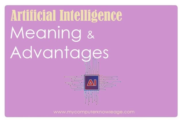 artificial intelligence meaning and advantages